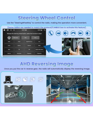 Estéreo Android Roinvou 4+64G para Toyota Corolla 2005-2012