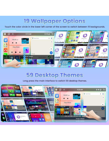 Estéreo Android Roinvou 4+64G para Toyota Corolla 2005-2012
