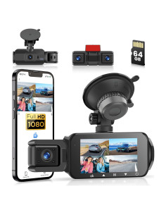 Cámara Dash Hikity 4 Canales 2K con WiFi y Tarjeta 64G