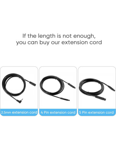 Cable de cámara trasera 10m 4 pines a 2.5mm PixelMan