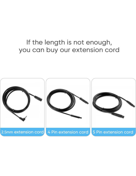 Cable de cámara trasera 10m 4 pines a 2.5mm PixelMan