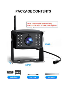 Cámara de Respaldo Universal TEXCERLLON 1080P IP69 150 2