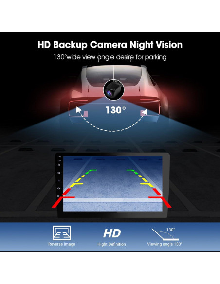 Estéreo Doble Din Haudio 9" CarPlay Inalámbrico y GPS