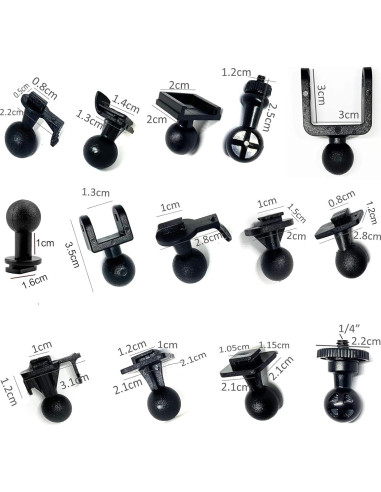 Soporte de Ventosa para Cámara DVR OctinPris con 14 Adaptadores