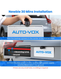 Cámara de Respaldo Inalámbrica AUTO-VOX CS-2 con Monitor 4.3" 2