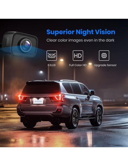 Cámara de Respaldo Inalámbrica AUTO-VOX CS-2 con Monitor 4.3"