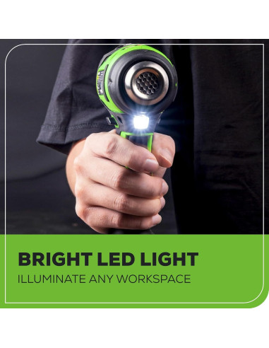 Pistola de Calor Greenworks 24V con Batería 4Ah y Cargador