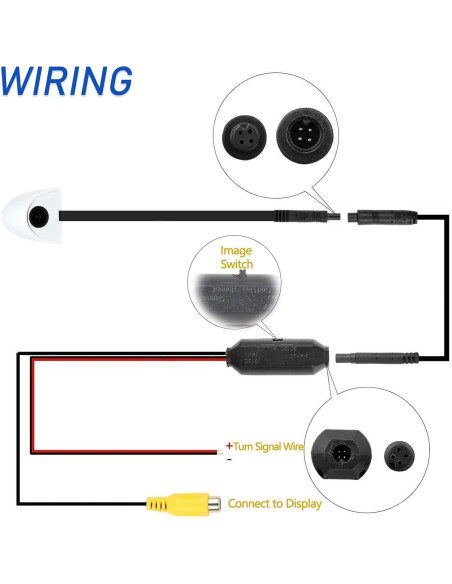 Cámara de Punto Ciego EWAY Mini 120 para Auto 12V