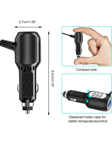 Cable de Carga Mini USB ATYFUER para Dash Cam y GPS 3.5m