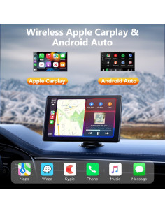 Pantalla Inalámbrica Carplay WECAMTX 9" con Cámara 4K y GPS 2