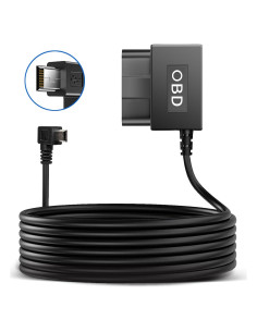 Kit de Cable OBD para Cámara de Tablero YKT Mini USB 5V/2.5A