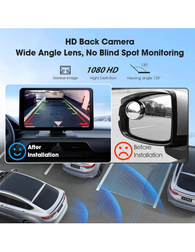 Estéreo de Coche Inalámbrico Haudio 7" con CarPlay y GPS