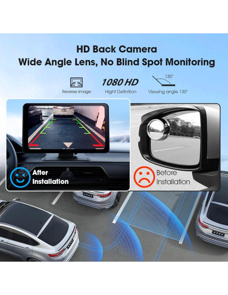 Estéreo de Coche Inalámbrico Haudio 7" con CarPlay y GPS