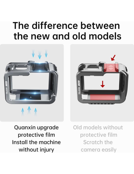 Caja de Aluminio TELESIN para GoPro Hero 13 12 11 10 9