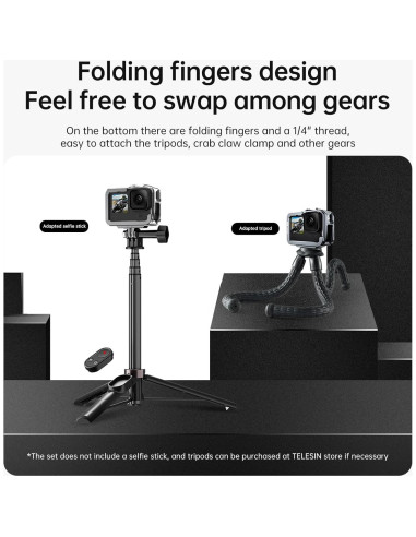 Caja de Aluminio TELESIN para GoPro Hero 13 12 11 10 9