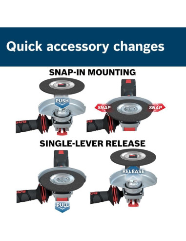 Amoladora Angular Bosch GWX13-60PD 6" X-LOCK 13A