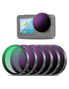 Juego de Filtros ND NEEWER para DJI Osmo Action 5 Pro/4/3 - 6 Piezas