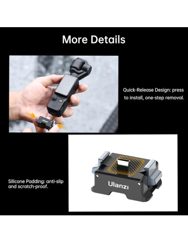 Adaptador de Carga ULANZI PK-10 para DJI Osmo Pocket 3 - Tipo-C