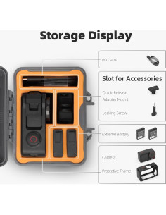Caja de Almacenamiento Dura Impermeable Anbee para DJI Osmo Action 2