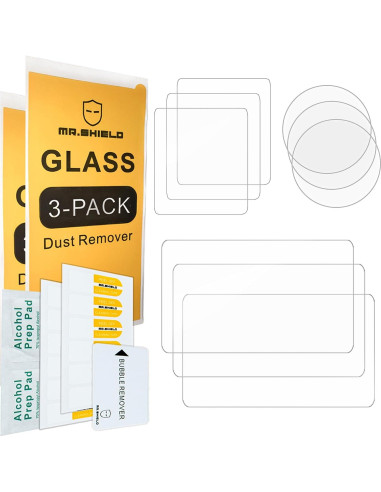 Protector de Pantalla Mr.Shield para DJI Osmo Action 4 - 3 Piezas Vidrio Templado 9H