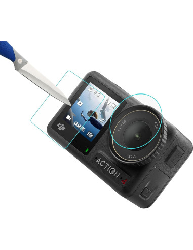 Protector de Pantalla Mr.Shield para DJI Osmo Action 4 - 3 Piezas Vidrio Templado 9H