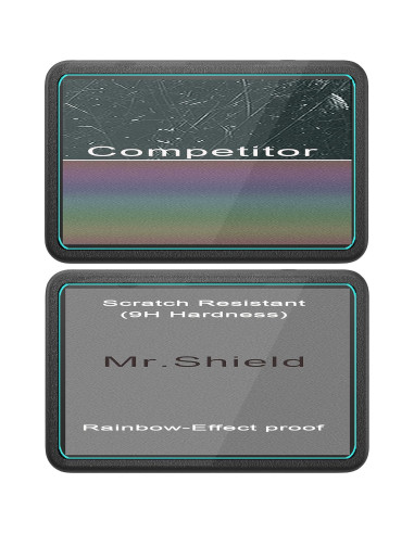 Protector de Pantalla Mr.Shield para DJI Osmo Action 4 - 3 Piezas Vidrio Templado 9H