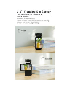 Cámara de mano 5K Yoidesu con pantalla táctil 3.5" y zoom 10X 2