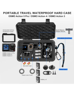 Funda Dura Impermeable Lekufee para DJI Osmo Action 5/4/3 2