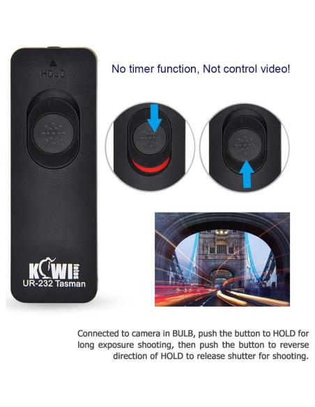 Control Remoto Kiwifotos para Cámaras Sony - Cable 70cm