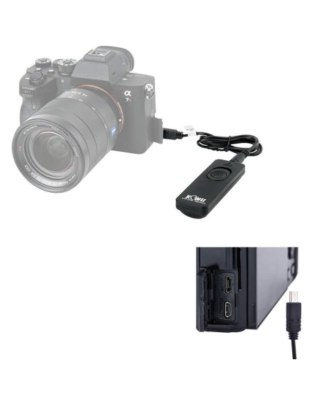 Control Remoto Kiwifotos para Cámaras Sony - Cable 70cm
