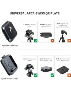 Placa de Liberación Rápida PGYTECH con Adaptador Arca-Swiss 2
