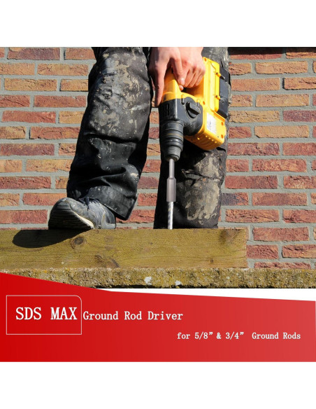 Controlador de Varilla de Tierra Relioky SDS Max 250mm
