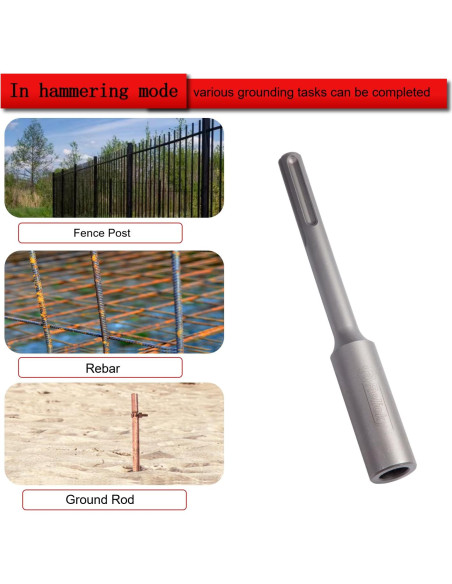 Controlador de Varilla de Tierra Relioky SDS Max 250mm