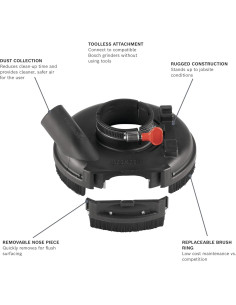 Protector de Rectificado de Superficie BOSCH 18SG-7 7" Negro 2