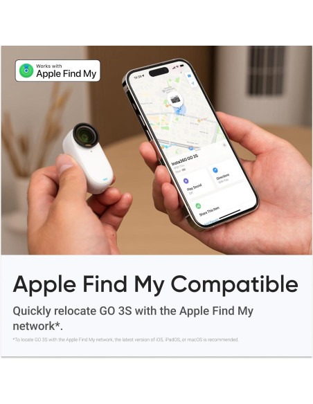 Cámara de Acción Insta360 GO 3S 128GB Negra 4K Impermeable
