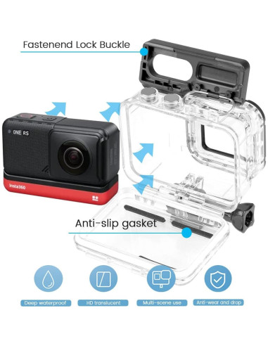 Funda impermeable para cámara Insta360 ONE RS 4K - 60M