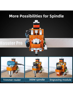 Router CNC FoxAlien Masuter Pro 400x400mm 60W Aluminio 2