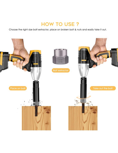 Juego de Extractores de Tornillos REXBETI 26 Piezas HSS