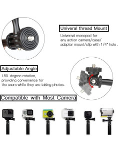 Bastón de Selfie Telescópico Impermeable VVHOOY 30-94 cm 2