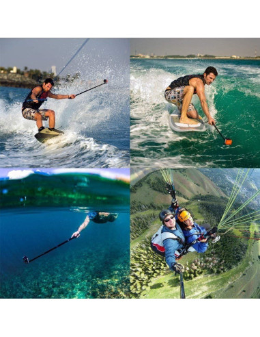 Bastón de Selfie Telescópico Impermeable VVHOOY 30-94 cm