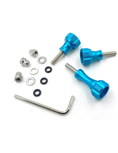Juego de Tornillos de Pulgar KUDASN 3 Piezas para GoPro