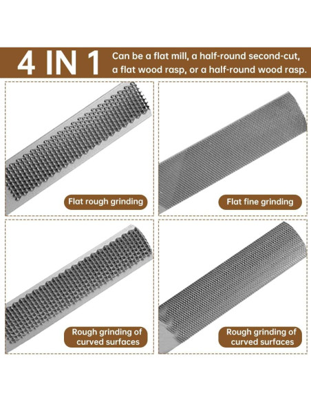 Lima 4 en 1 Pilarmuture de Acero al Carbono 20x2.2cm