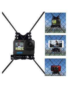 Soporte Suptig para Cerca y Poste - Compatible con GoPro y Teléfonos