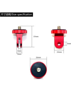 Adaptador de Montaje de Aluminio ARNARKOK para GoPro y Cámaras 2