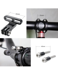 Adaptador de Montaje para Cámara de Bicicleta KREMORV 31mm 2