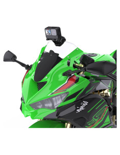 Soporte de Parabrisas para Motocicleta Lupholue Corto - Compatible con GoPro y Smartphones