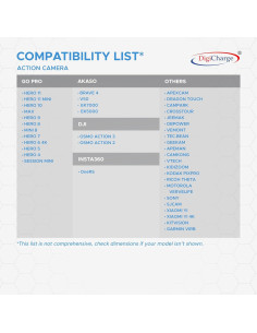 Soporte Flotante Digicharge Naranja para Cámara de Acción 2