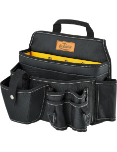 Cinturón de herramientas Aupofit 7 piezas 32 bolsillos negro 2