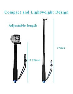 Palo Selfie Extensible VVHOOY 28-94cm Aluminio Compatible Cámaras 2