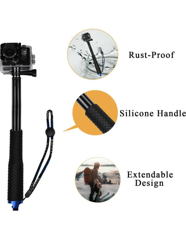 Palo Selfie Extensible VVHOOY 28-94cm Aluminio Compatible Cámaras